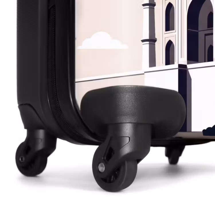 Koffer - Taj Mahal - Zon - Koepel - Architectuur - India - Grafisch - Taj Mahal - Zon - Koepel - Architectuur - India - Grafisch NBS - Handbagage koffer - Volwassenen Unisex middel