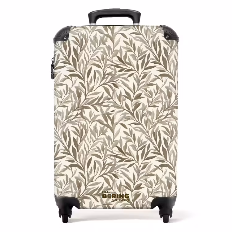 Takken - Botanisch - Taupe NBS - Handbagage koffer - Volwassenen Unisex middel -productfoto_recht