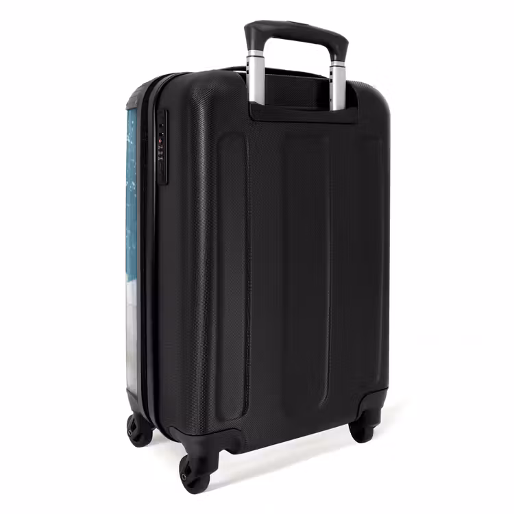 Teckel - Bad - Schuim - Waterdruppels NBS - Handbagage koffer - Volwassenen Unisex middel -achterkant