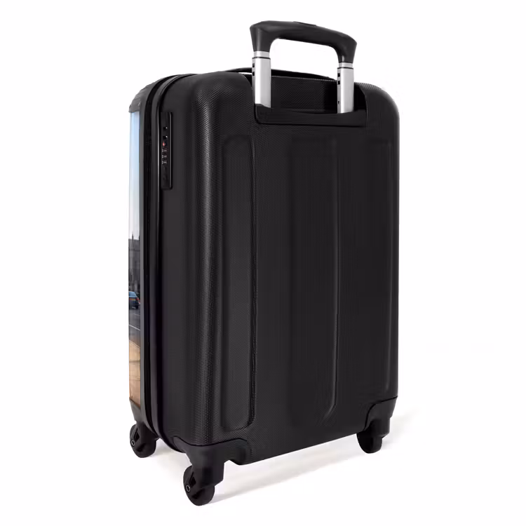 Koffer - Telefooncel - Rood - Londen - Stad - Architectuur - Telefooncel - Rood - Londen - Stad - Architectuur NBS - Handbagage koffer - Volwassenen Unisex middel