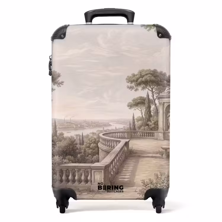Koffer - Terras - Stad - Uitzicht - Rivier - Terras - Stad - Uitzicht - Rivier NBS - Handbagage koffer - Volwassenen Unisex middel
