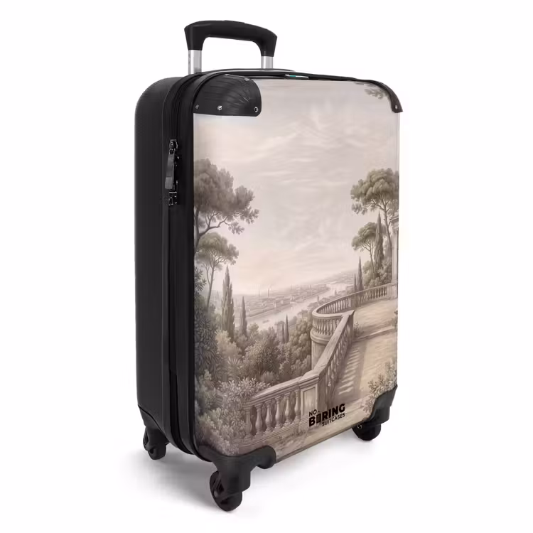 Koffer - Terras - Stad - Uitzicht - Rivier - Terras - Stad - Uitzicht - Rivier NBS - Handbagage koffer - Volwassenen Unisex middel