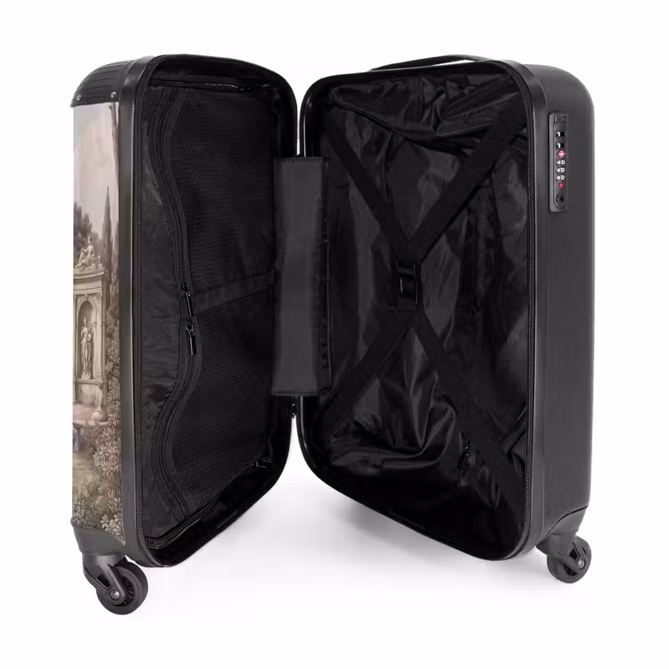 Koffer - Terras - Stad - Uitzicht - Rivier - Terras - Stad - Uitzicht - Rivier NBS - Handbagage koffer - Volwassenen Unisex middel