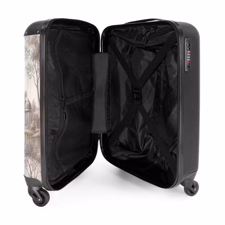 Koffer - Terras - Water - Natuur - Landschap - Terras - Water - Natuur - Landschap NBS - Handbagage koffer - Volwassenen Unisex middel