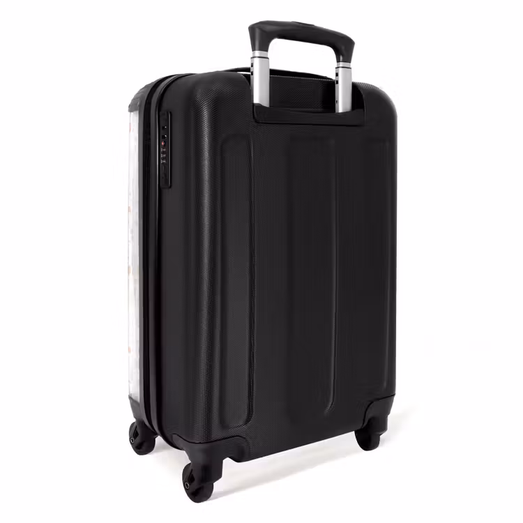 Terrazzo patroon perzik NBS - Handbagage koffer - Volwassenen Unisex middel -achterkant