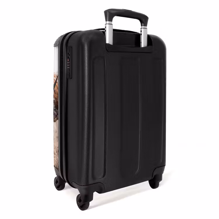 Koffer - Texas Longhorn - Kalf - Weide - Dieren - Texas Longhorn - Kalf - Weide - Dieren NBS - Handbagage koffer - Volwassenen Unisex middel