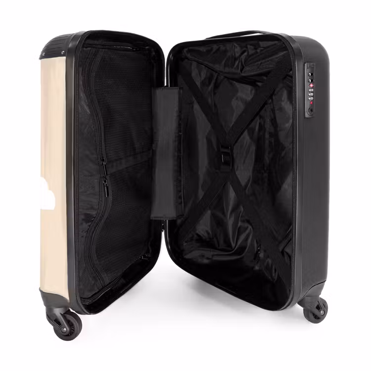 Koffer - Toren - Pisa - Architectuur - Minimalistisch - Beige - Toren - Pisa - Architectuur - Minimalistisch - Beige NBS - Handbagage koffer - Volwassenen Unisex middel