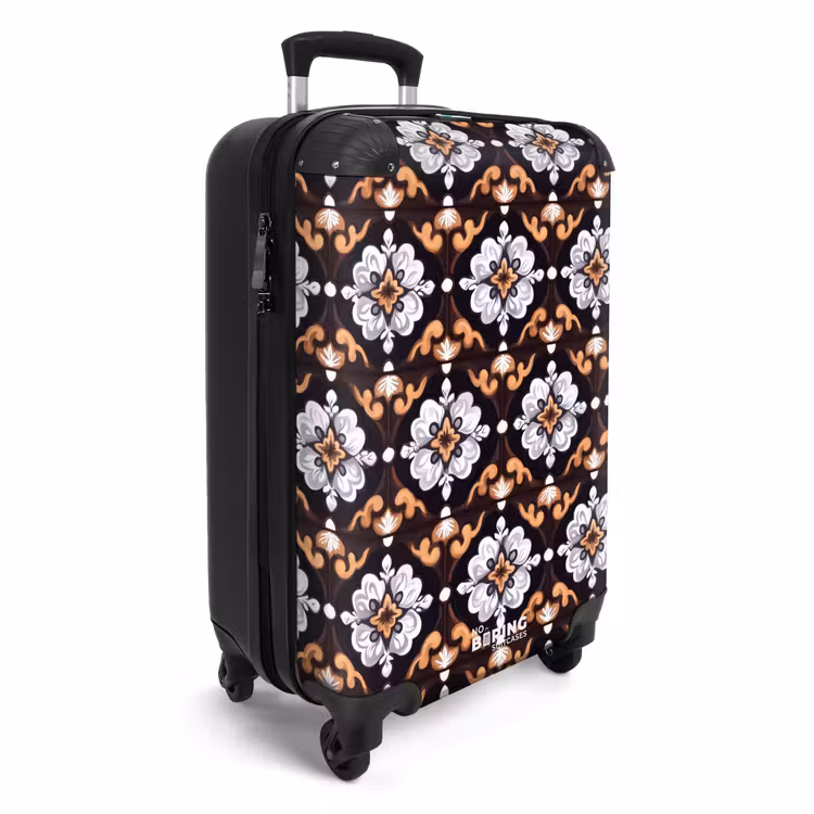 traditioneel - Element - Kleurrijk NBS - Handbagage koffer - Volwassenen Unisex middel -productfoto_3d
