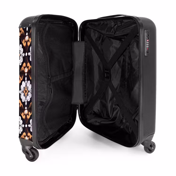 traditioneel - Element - Kleurrijk NBS - Handbagage koffer - Volwassenen Unisex middel -binnenkant