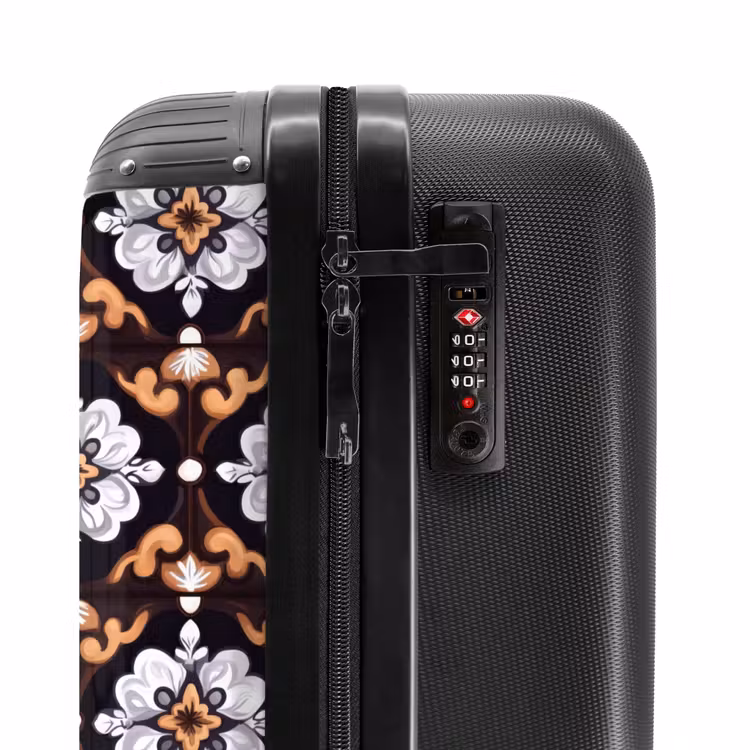 traditioneel - Element - Kleurrijk NBS - Handbagage koffer - Volwassenen Unisex middel -slot