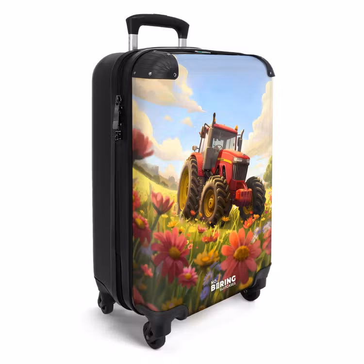 Trekker in bloemenweide NBS - Handbagage koffer - Unisex middel -productfoto_3d