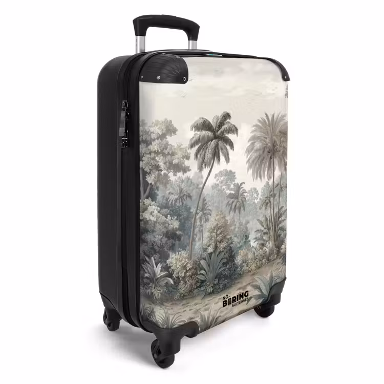 Tropisch - Landschap - Illustratie NBS - Handbagage koffer - Volwassenen Unisex middel -productfoto_3d