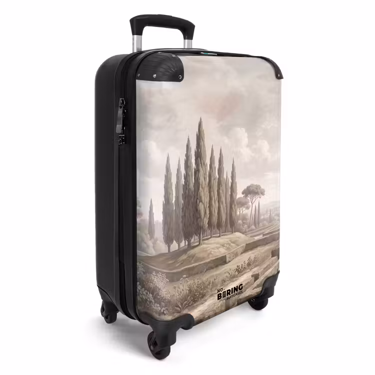 Koffer - Vallei - Tuin - Natuur - Groen - Vallei - Tuin - Natuur - Groen NBS - Handbagage koffer - Volwassenen Unisex middel
