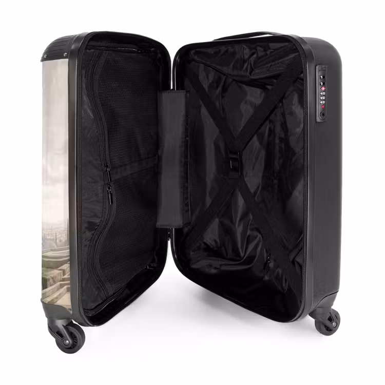Koffer - Vallei - Tuin - Natuur - Groen - Vallei - Tuin - Natuur - Groen NBS - Handbagage koffer - Volwassenen Unisex middel