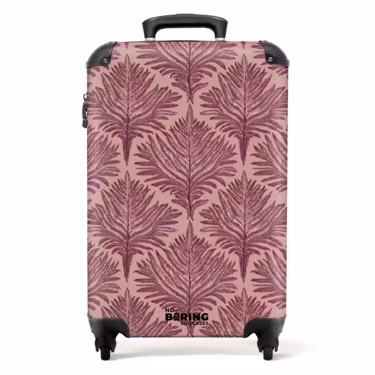 Varen - Patroon - Paars NBS - Handbagage koffer - Volwassenen Unisex middel -productfoto_recht