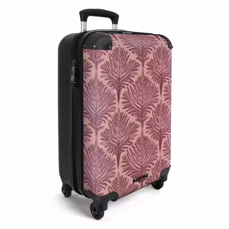 Varen - Patroon - Paars NBS - Handbagage koffer - Volwassenen Unisex middel -productfoto_3d