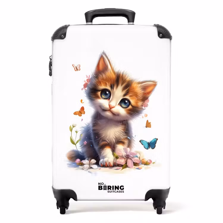Vera vlinderkitten NBS - Handbagage koffer - Unisex middel -productfoto_recht