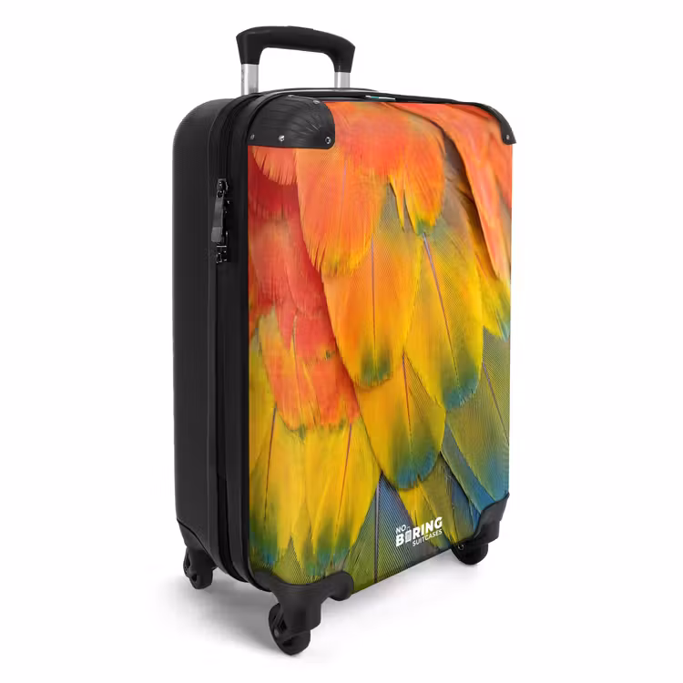 Koffer - Veren - Ara - Kleurrijk - Veren - Ara - Kleurrijk NBS - Handbagage koffer - Volwassenen Unisex middel