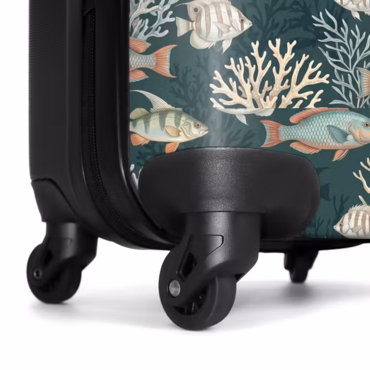 Koffer - Vis - Koraal - Onderwater - Illustratie - Vis - Koraal - Onderwater - Illustratie NBS - Handbagage koffer - Volwassenen Unisex middel