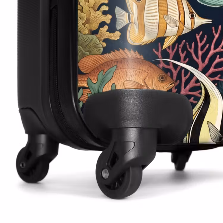 Koffer - Vis - Koraal - Onderwater - Illustratie - Vis - Koraal - Onderwater - Illustratie NBS - Handbagage koffer - Volwassenen Unisex middel