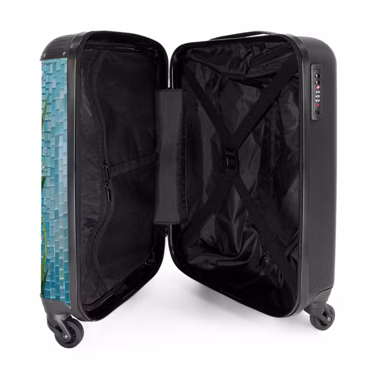 Koffer - Vis - Mozaïek - Onderwater - Kleurrijk - Dieren - Vis - Mozaïek - Onderwater - Kleurrijk - Dieren NBS - Handbagage koffer - Volwassenen Unisex middel