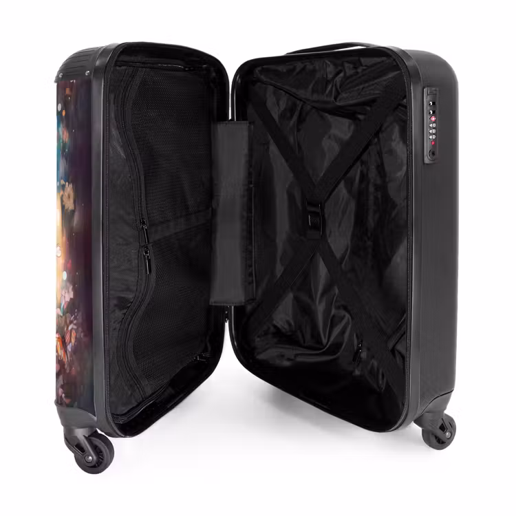 Vlindermerrie Koffer - NBS - Handbagage middel -binnenkant