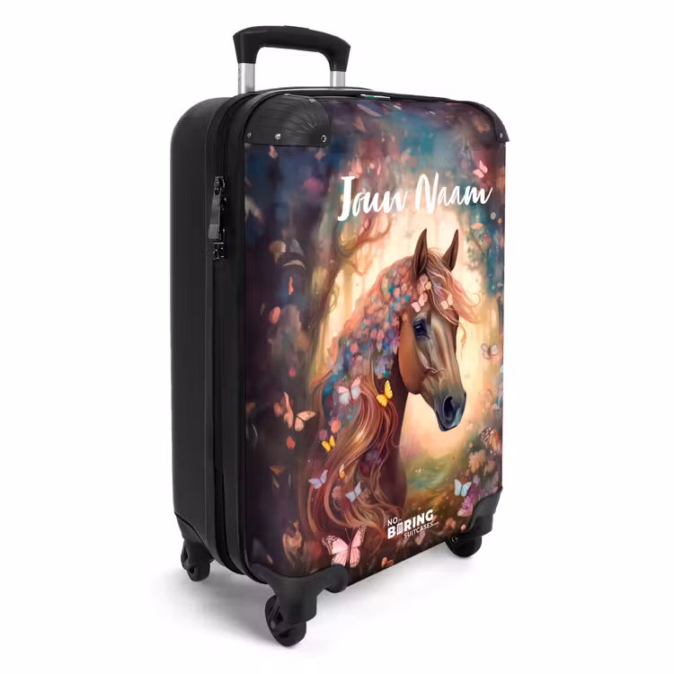 Vlindermerrie NBS - Handbagage koffer - Kinderen Unisex middel -productfoto_3d