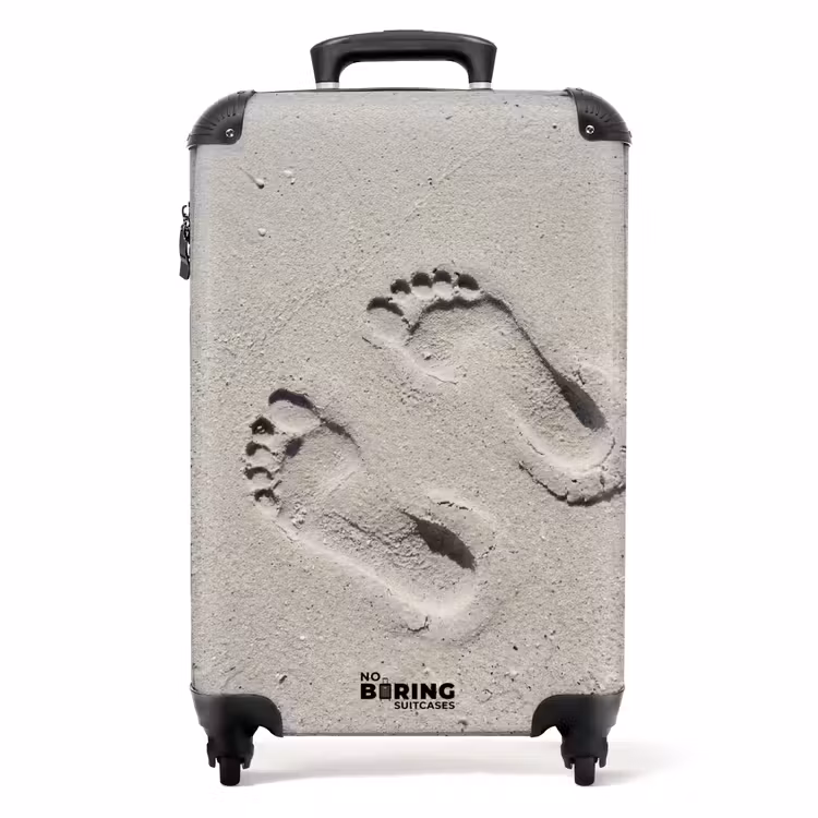 Voeten - Zand - Zee NBS - Handbagage koffer - Volwassenen Unisex middel -productfoto_recht