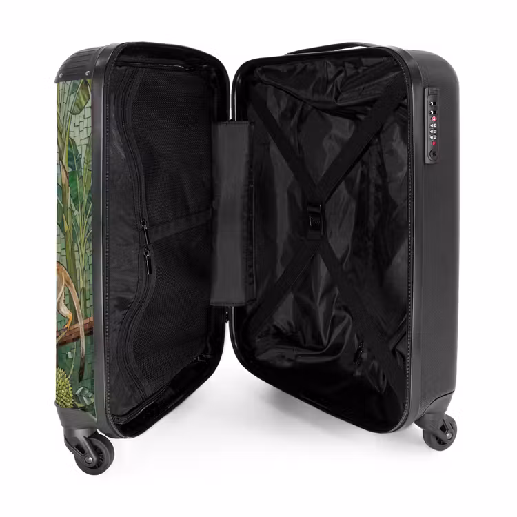 Koffer - Vogel - Dier - Jungle - Mozaïek - Natuur - Vogel - Dier - Jungle - Mozaïek - Natuur NBS - Handbagage koffer - Volwassenen Unisex middel