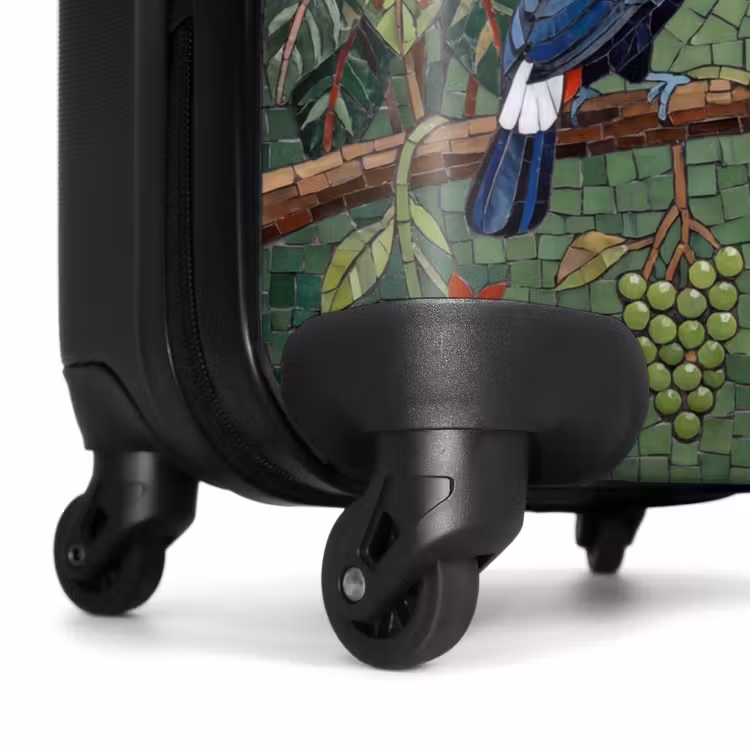 Koffer - Vogel - Dier - Jungle - Mozaïek - Natuur - Vogel - Dier - Jungle - Mozaïek - Natuur NBS - Handbagage koffer - Volwassenen Unisex middel