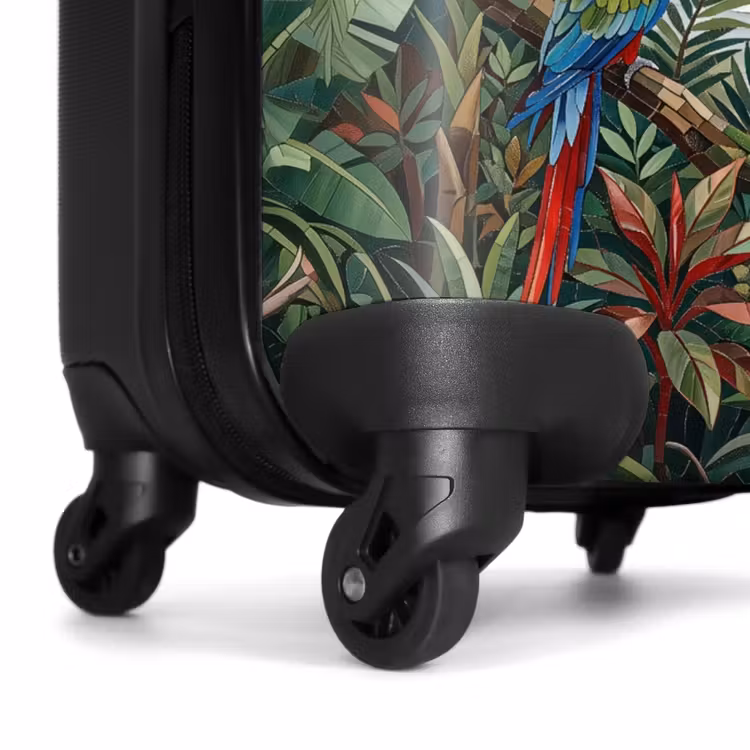Koffer - Vogel - Jungle - Natuur - Mozaïek - Groen - Vogel - Jungle - Natuur - Mozaïek - Groen NBS - Handbagage koffer - Volwassenen Unisex middel