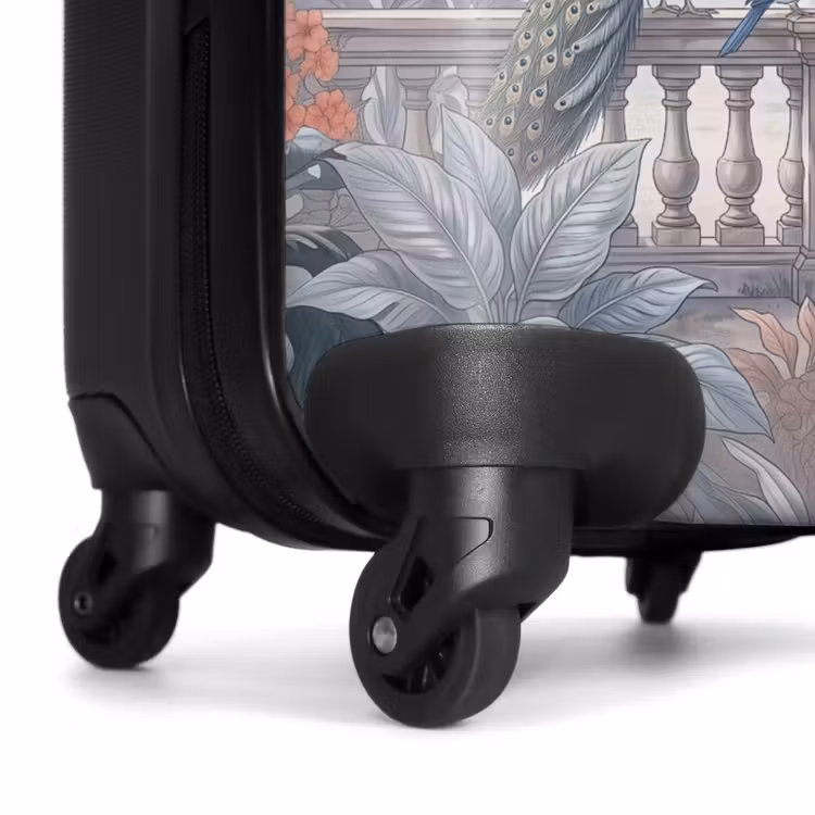 Koffer - Vogel - Pauw - Architectuur - Klassiek - Groen - Vogel - Pauw - Architectuur - Klassiek - Groen NBS - Handbagage koffer - Volwassenen Unisex middel