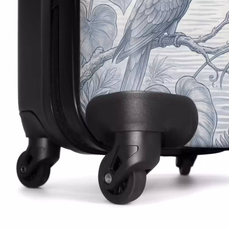 Koffer - Vogel - Rivier - Tropisch - Illustratie - Blauw - Vogel - Rivier - Tropisch - Illustratie - Blauw NBS - Handbagage koffer - Volwassenen Unisex middel