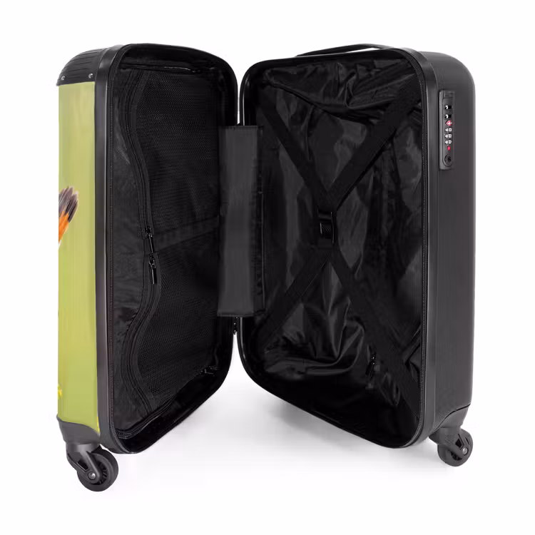 Koffer - Vogel - Tak - Natuur - Kleurrijk - Vogel - Tak - Natuur - Kleurrijk NBS - Handbagage koffer - Volwassenen Unisex middel
