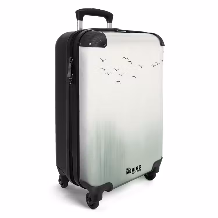 Koffer - Vogel - Vlucht - Natuur - Minimalistisch - Vogel - Vlucht - Natuur - Minimalistisch NBS - Handbagage koffer - Volwassenen Unisex middel