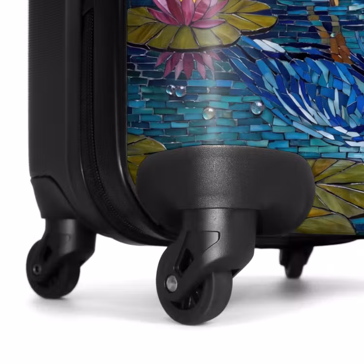 Koffer - Vogel - Water - Natuur - Abstract - Blauw - Vogel - Water - Natuur - Abstract - Blauw NBS - Handbagage koffer - Volwassenen Unisex middel