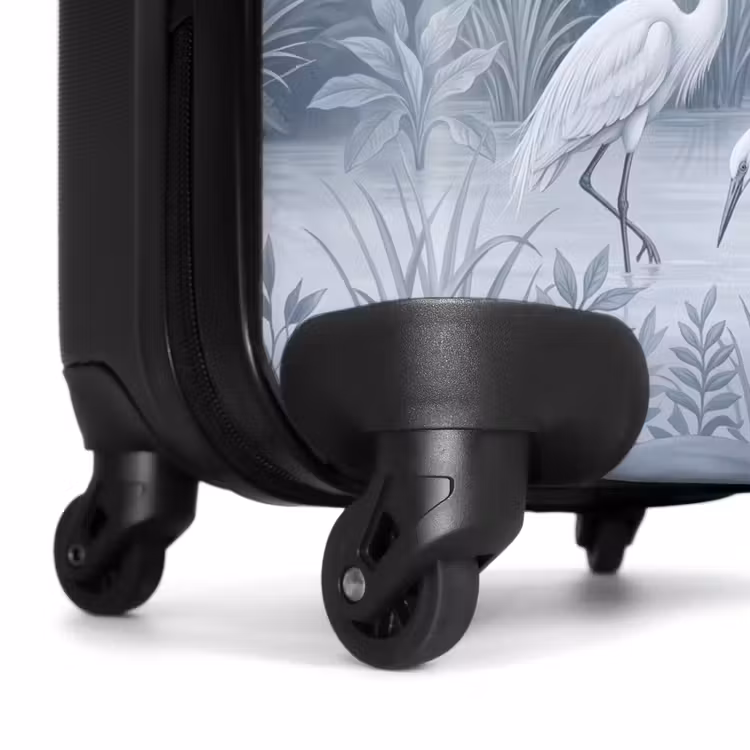 Koffer - Vogel - Water - Tropisch - Natuur - Blauw - Vogel - Water - Tropisch - Natuur - Blauw NBS - Handbagage koffer - Volwassenen Unisex middel