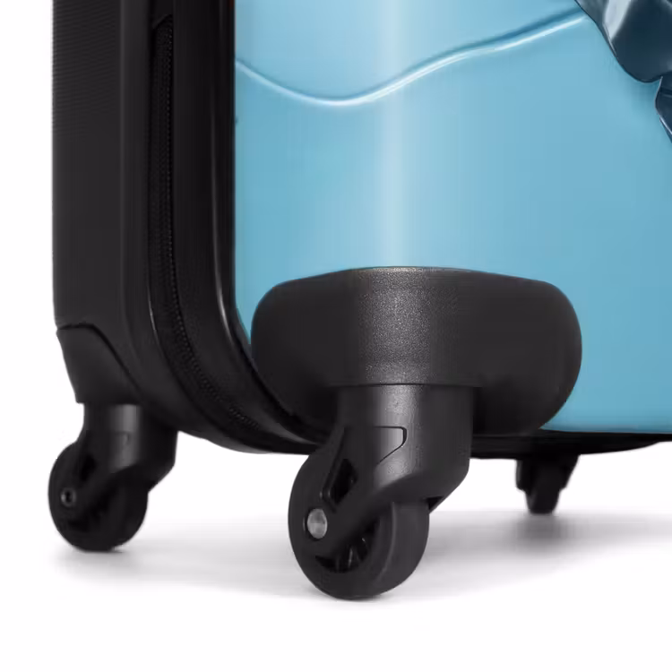 Vrolijke olifant kijkt door gescheurde achtergrond NBS - Handbagage koffer - Kinderen Unisex middel -wiel