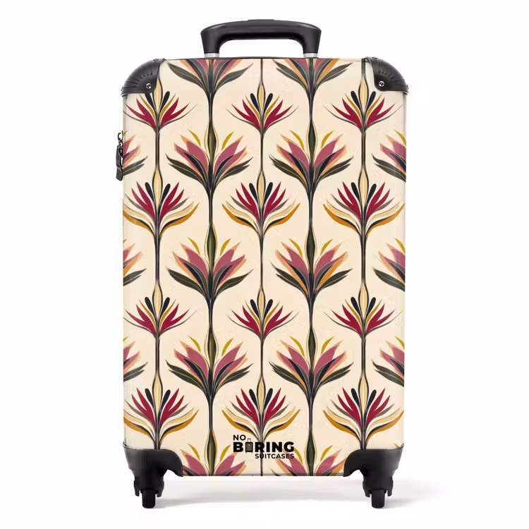 Waaier - Motief - Kleurrijk NBS - Handbagage koffer - Volwassenen Unisex middel -productfoto_recht