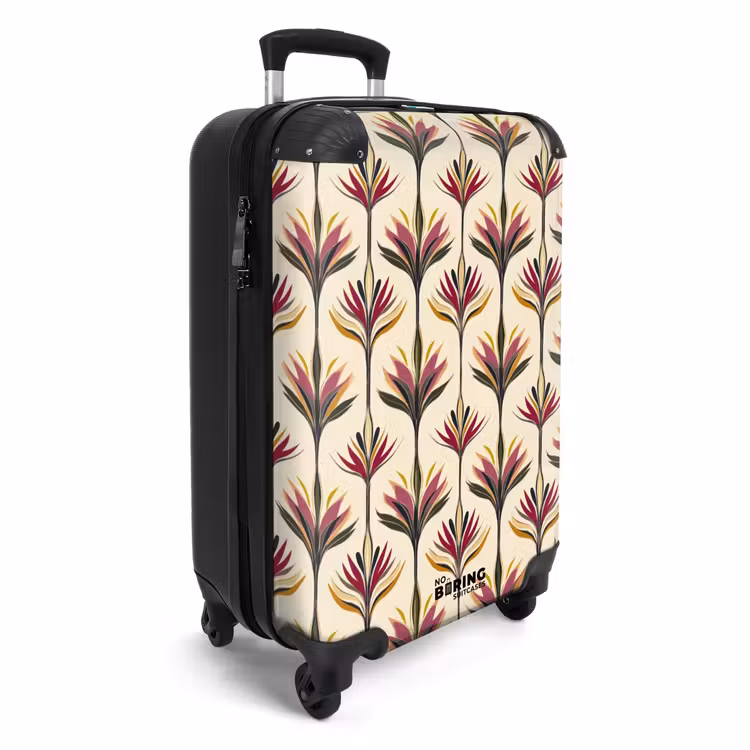 Waaier - Motief - Kleurrijk NBS - Handbagage koffer - Volwassenen Unisex middel -productfoto_3d