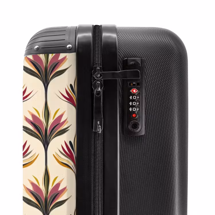 Waaier - Motief - Kleurrijk NBS - Handbagage koffer - Volwassenen Unisex middel -slot