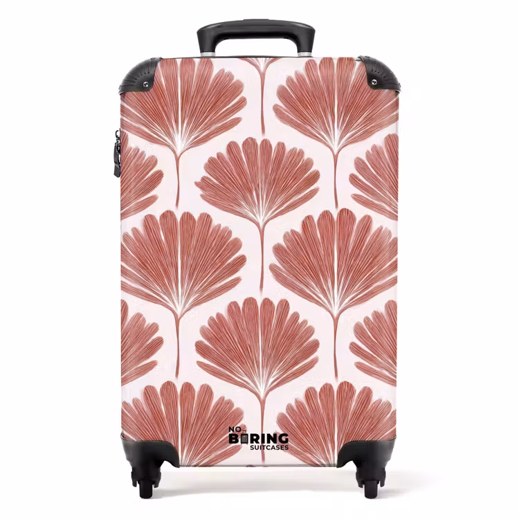 Waaier - Motief - Terra NBS - Handbagage koffer - Volwassenen Unisex middel -productfoto_recht