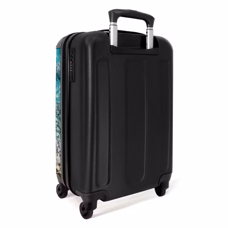 Koffer - Water - Kiezels - Natuur - Levendig - Turkoois - Water - Kiezels - Natuur - Levendig - Turkoois NBS - Handbagage koffer - Volwassenen Unisex middel