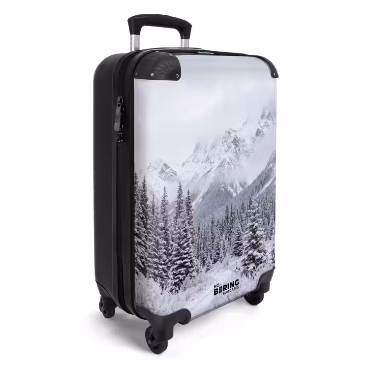 Koffer - Weg - Bergen - Sneeuw - Naaldbos - Avontuurlijk - Weg - Bergen - Sneeuw - Naaldbos - Avontuurlijk NBS - Handbagage koffer - Volwassenen Unisex middel