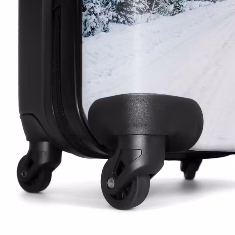 Koffer - Weg - Sneeuw - Naaldbos - Winter - Avontuurlijk - Weg - Sneeuw - Naaldbos - Winter - Avontuurlijk NBS - Handbagage koffer - Volwassenen Unisex middel