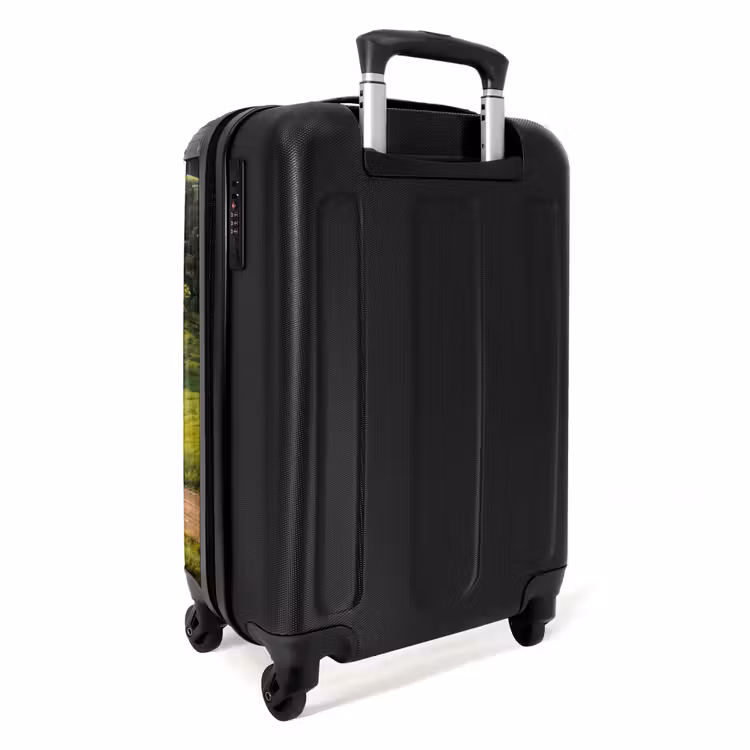 Koffer - Weg - Weide - Natuur - Groen - Weg - Weide - Natuur - Groen NBS - Handbagage koffer - Volwassenen Unisex middel