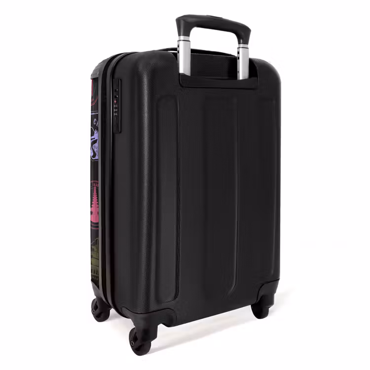 Koffer - Wereldmonumenten - Kleurrijk - Stempels - Wereldmonumenten - Kleurrijk - Stempels NBS - Handbagage koffer - Volwassenen Unisex middel