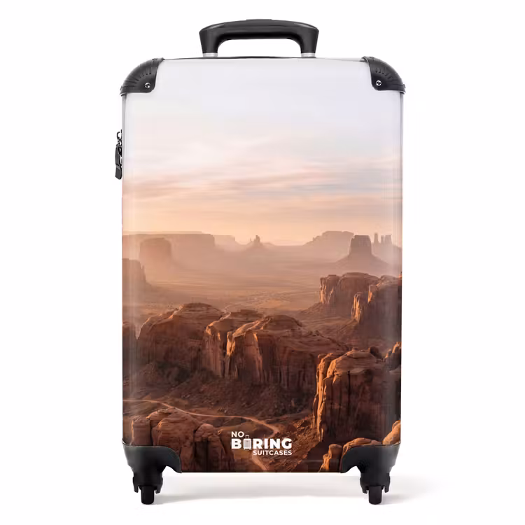 Koffer - Woestijn - Landschap - Natuur - Woestijn - Landschap - Natuur NBS - Handbagage koffer - Volwassenen Unisex middel
