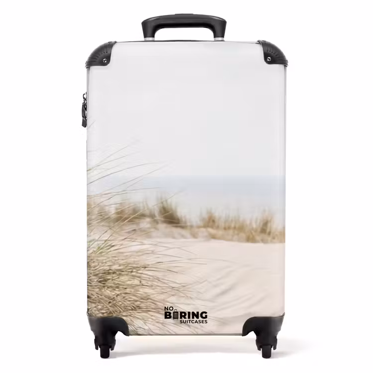 Wolken - Duinlandschap - Zand NBS - Handbagage koffer - Volwassenen Unisex middel -productfoto_recht