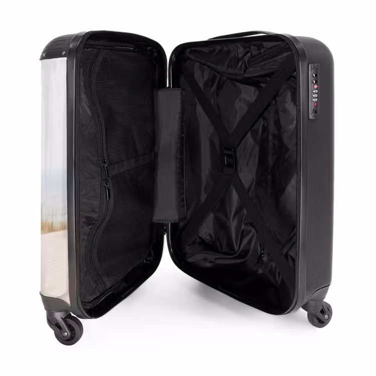 Wolken - Duinlandschap - Zand NBS - Handbagage koffer - Volwassenen Unisex middel -binnenkant